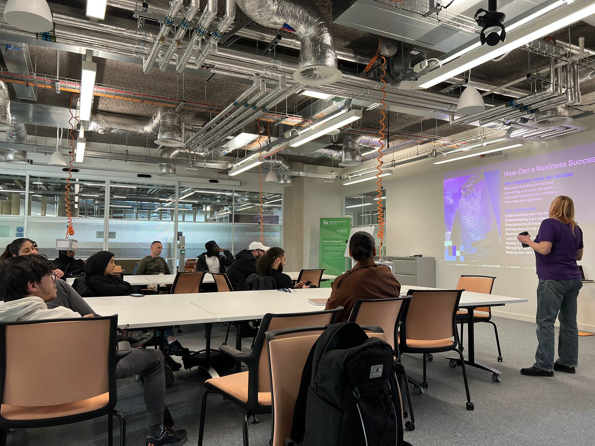Students attending the enterprise fundamentals session